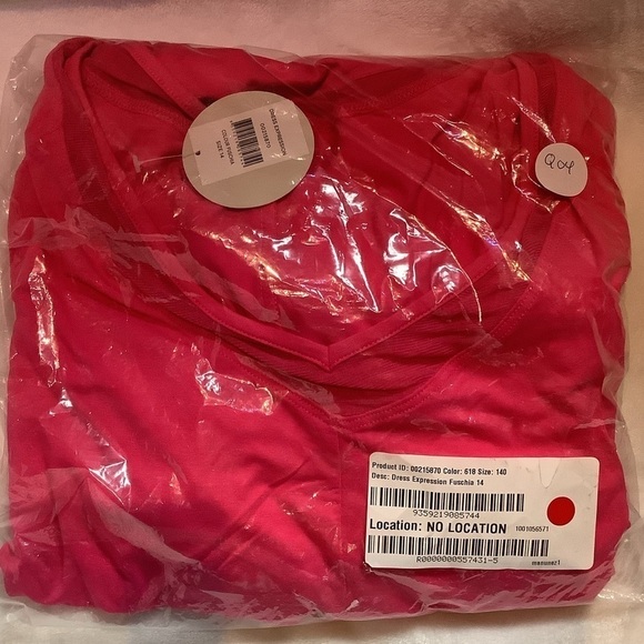 Zim & ZOE Fuchsia Expression Dress Size 14 NWT (Q04.5) - Picture 4 of 5